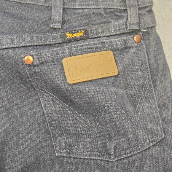 Wrangler 13mwz Cowboy Cut Original Fit Jeans Mens 36x34 Black Western Work Wear - Picture 8 of 12